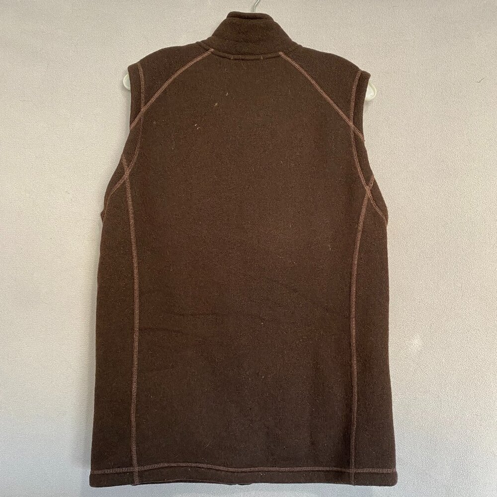 Smartwool Men’s Brown Recycled Wool Blend Fleece Vest Full Zip Size M - Picture 9 of 9